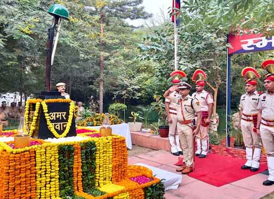 स्मृति दिवस के अवसर पर जवान को दी श्रदांजली