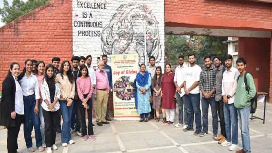 J.C. Bose University has launched an initiative called “Joy of Giving.”