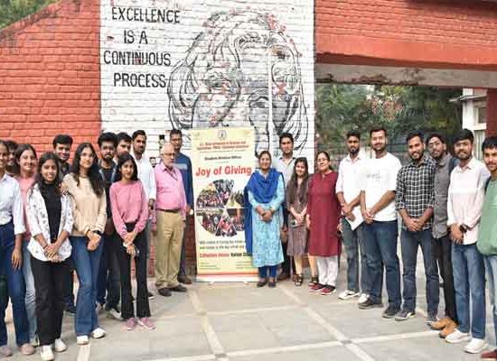 J.C. Bose University has launched an initiative called “Joy of Giving.”