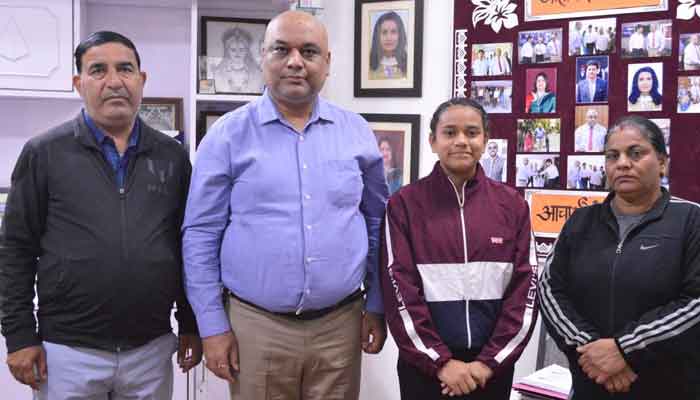 DAV School-49 student Bani Tyagi has been selected for the SGFI National Handball Team (Under-14) to participate in the 68th National School Games in Chhattisgarh