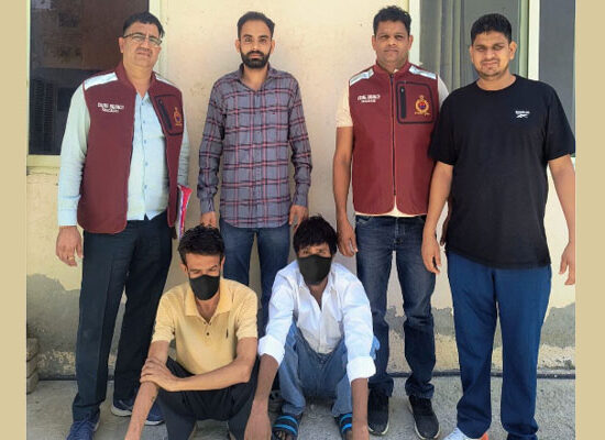 faridabad-crime-branch-arrested-two-thieves-with-illegal-weapon-sector-8-theft-solved