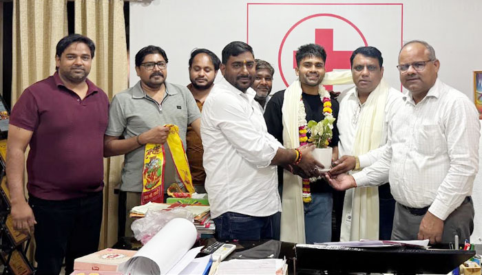 red-cross-society-faridabad-lakshya-saini-pilot-welcome-ceremony