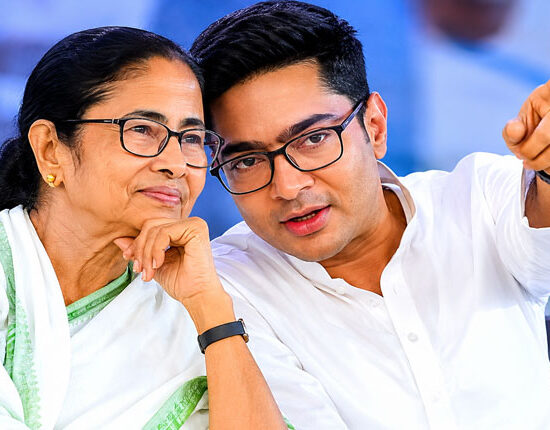West Bengal Chief Minister Mamata Banerjee and her nephew Abhishek Banerjee (File photo).