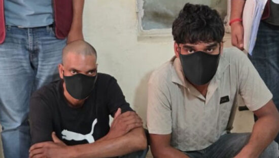 Faridabad Police arrested two accused involved in ATM card swapping fraud of Rs 75000