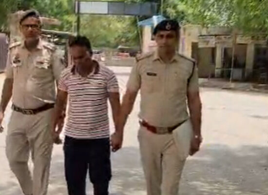 Faridabad Police arrested couple accused of blackmailing and extorting money from liquor contractor