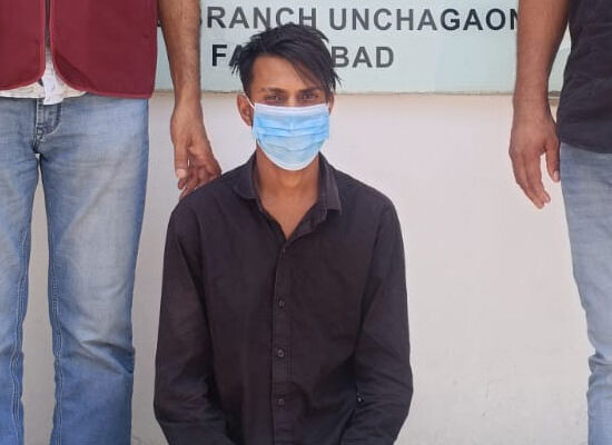 मोटरसाइकिल चोरी मामले में गिरफ्तार आरोपी के साथ बरामद बाइक