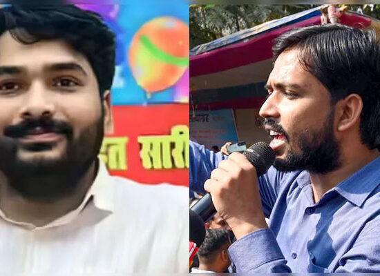 रोशन आनंद को पटना कोर्ट से जमानत मिलने के बाद कोर्ट परिसर से बाहर निकलते हुए।
