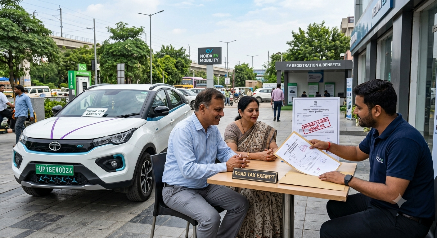 नोएडा में इलेक्ट्रिक वाहनों पर रोड टैक्स में छूट जारी, सब्सिडी योजना फिलहाल बंद