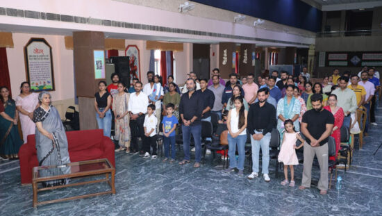 Father’s Day celebration at DAV GPC Public School Sector-49 Faridabad with students and fathers participating in activities.