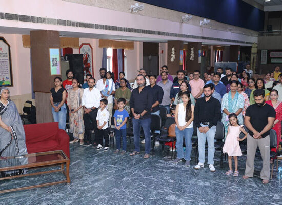 Father’s Day celebration at DAV GPC Public School Sector-49 Faridabad with students and fathers participating in activities.