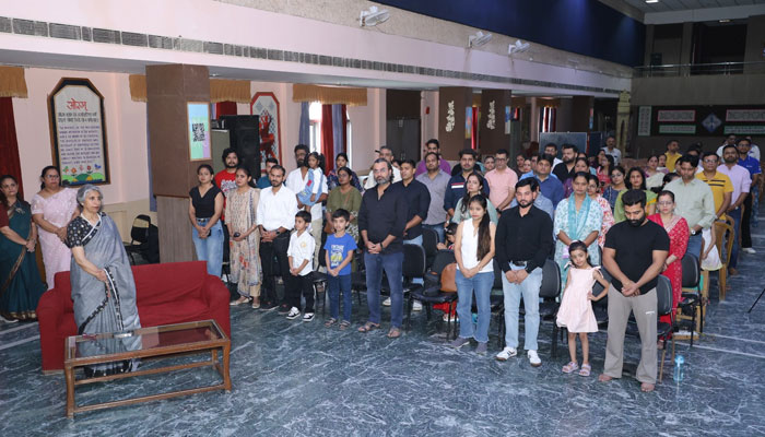 Father’s Day celebration at DAV GPC Public School Sector-49 Faridabad with students and fathers participating in activities.