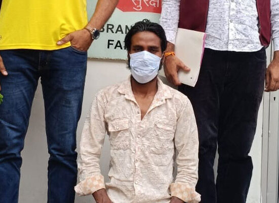फरीदाबाद में चोरी की मोटरसाइकिल खरीदने वाला आरोपी गिरफ्तार।