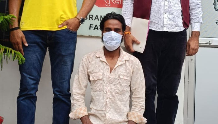 फरीदाबाद में चोरी की मोटरसाइकिल खरीदने वाला आरोपी गिरफ्तार।