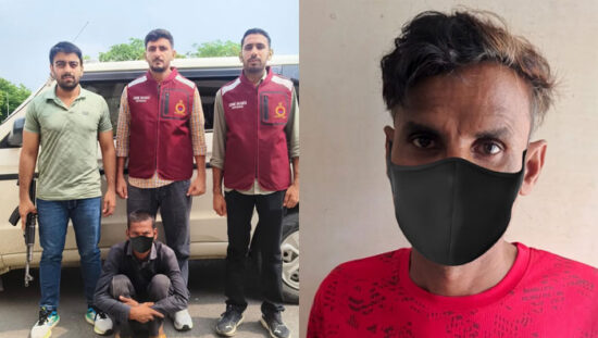 फरीदाबाद पुलिस द्वारा गिरफ्तार वाहन चोरों से बरामद की गई चोरी की मोटरसाइकिलें।