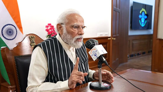 मन की बात कार्यक्रम के 136वें एपिसोड में संबोधित करते प्रधानमंत्री नरेंद्र मोदी।