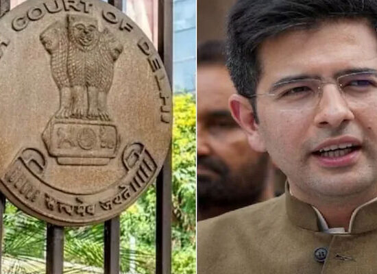 दिल्ली हाईकोर्ट में राघव चड्ढा की याचिका पर सुनवाई।