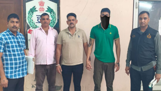 फरीदाबाद पुलिस द्वारा जबरन वसूली मामले में आरोपी की गिरफ्तारी