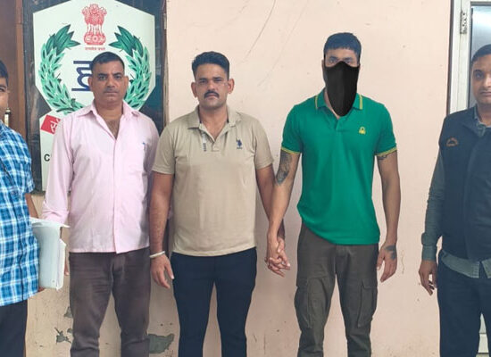 फरीदाबाद पुलिस द्वारा जबरन वसूली मामले में आरोपी की गिरफ्तारी