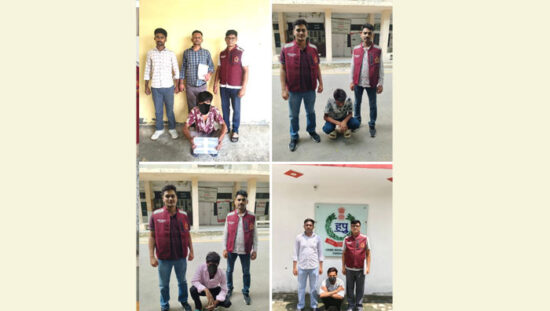 Faridabad Police arrests five accused with illegal country-made pistols