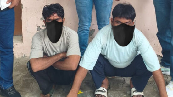 फरीदाबाद चोरी मामले में क्राइम ब्रांच सेक्टर-16 द्वारा गिरफ्तार किए गए दो आरोपी