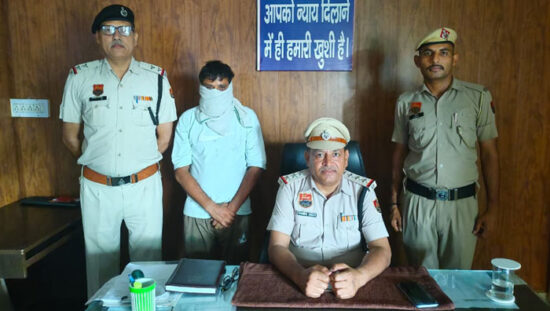 फरीदाबाद तिगांव थाना पुलिस की गिरफ्त में हत्या का आरोपी।