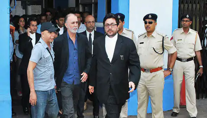 रेप केस में दोषी ठहराए गए तहलका के पूर्व एडिटर-इन-चीफ तरुण तेजपाल।