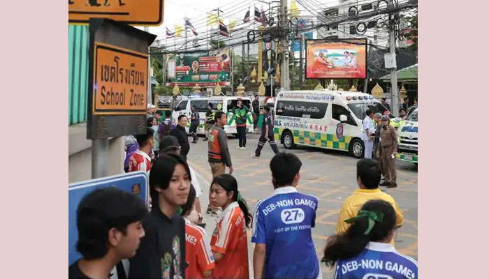 थाईलैंड के स्कूल में फायरिंग के बाद पुलिस की कार्रवाई
