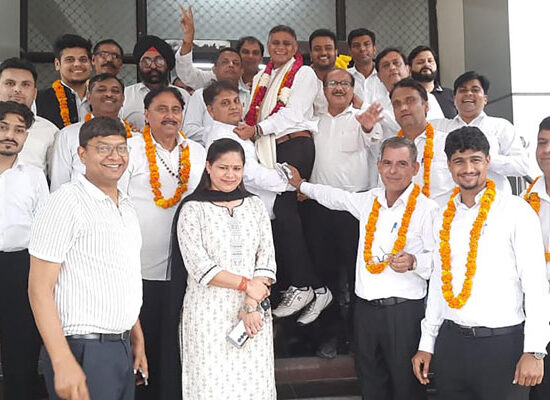 जिला टैक्स बार एसोसिएशन फरीदाबाद के नवनिर्वाचित प्रधान एस.के. भारद्वाज