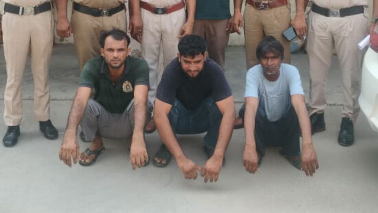 फरीदाबाद में पानी की लाइन के 95 डीआई पाइप चोरी मामले में गिरफ्तार आरोपी