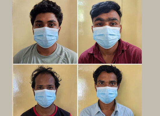 फरीदाबाद में साइबर ठगी के तीन मामलों में चार आरोपी गिरफ्तार