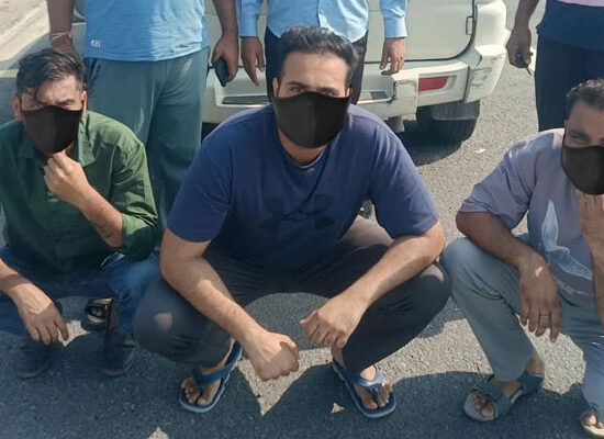 फरीदाबाद साइबर ठगी मामले में गिरफ्तार जयपुर के तीन आरोपी