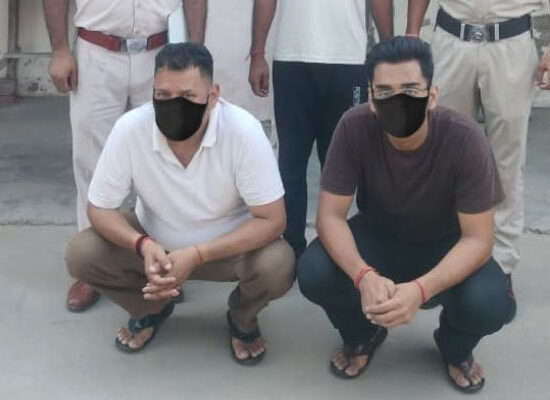 फरीदाबाद संजय कॉलोनी फायरिंग और मारपीट मामले में गिरफ्तार मनोज भाटी और भविष्य भाटी