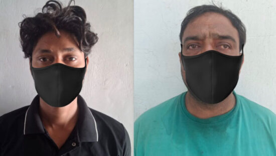 फरीदाबाद में चोरी के दो मामलों में दो आरोपियों को गिरफ्तार करती अपराध शाखा सेक्टर-65 पुलिस