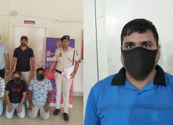 फरीदाबाद साइबर थाना सेंट्रल द्वारा नौकरी के नाम पर साइबर ठगी के मामले में बरामद मोबाइल और ठगी की रकम।
