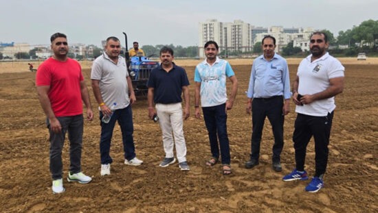 हरियाणा युवा संघ फरीदाबाद द्वारा आयोजित 14वें सर्कल कबड्डी कप का मैदान