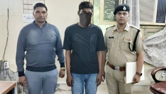फरीदाबाद साइबर थाना पुलिस द्वारा पकड़ा गया खाताधारक रमन लाल।