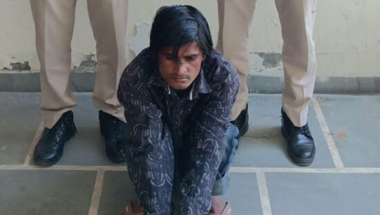 फरीदाबाद पुलिस द्वारा राजस्थान के डीग से गिरफ्तार किया गया फरार आरोपी तालीम