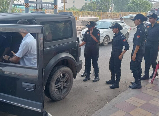 CJP प्रोटेस्ट के मद्देनजर फरीदाबाद में दिल्ली बॉर्डर पर पुलिस की नाकाबंदी और चेकिंग अभियान