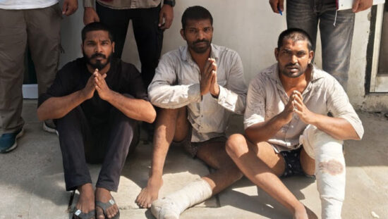 फरीदाबाद सेक्टर-29 चोरी मामले में गिरफ्तार तीन आरोपी