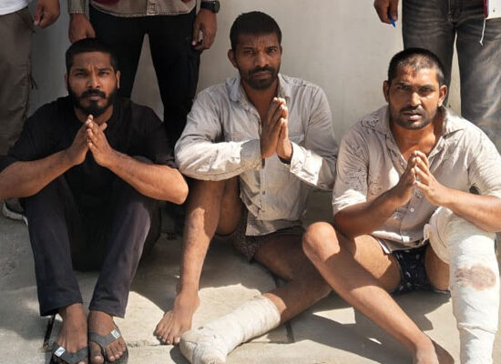 फरीदाबाद सेक्टर-29 चोरी मामले में गिरफ्तार तीन आरोपी