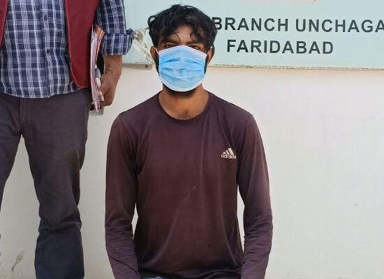 फरीदाबाद में वाहन चोरी के आरोपी सोनू की गिरफ्तारी और चोरी की मोटरसाइकिल बरामद