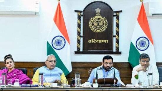 Haryana Chief Minister Nayab Singh Saini chairs a meeting to approve drinking water, sewerage and infrastructure projects.