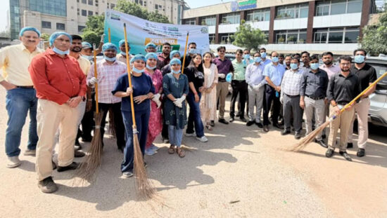 फरीदाबाद में पावरग्रिड की स्वच्छता जागरूकता रैली
