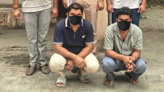 फरीदाबाद में टेलीग्राम टास्क साइबर ठगी मामले में गिरफ्तार दो आरोपी